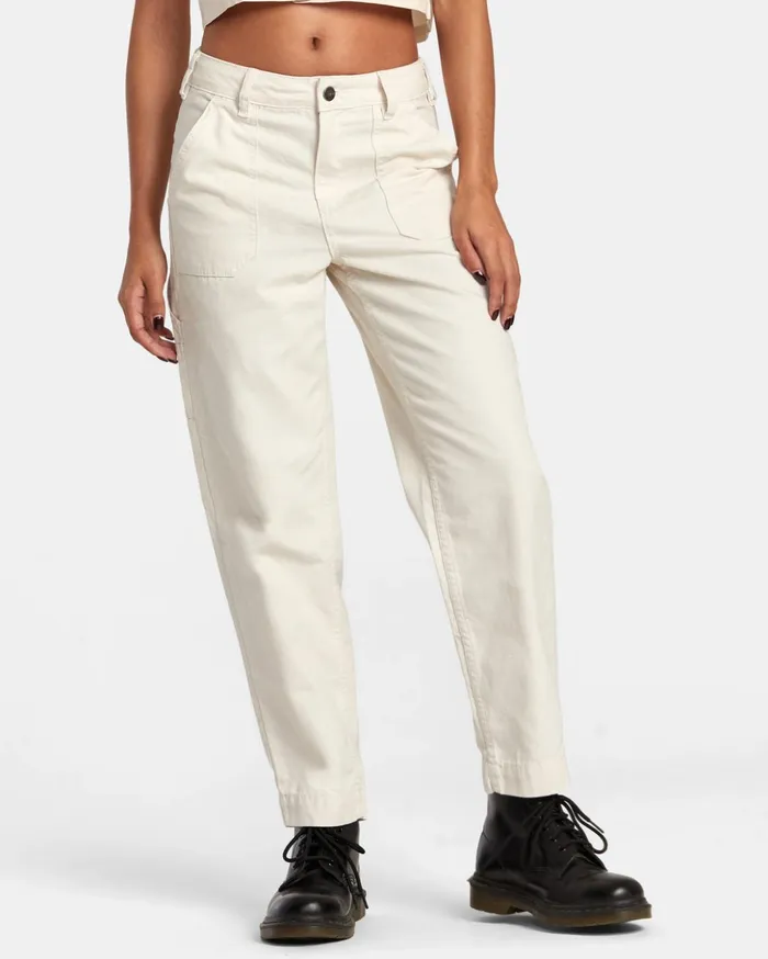 RVCA Pants Recession Workwear Pant Latte 8211 Women