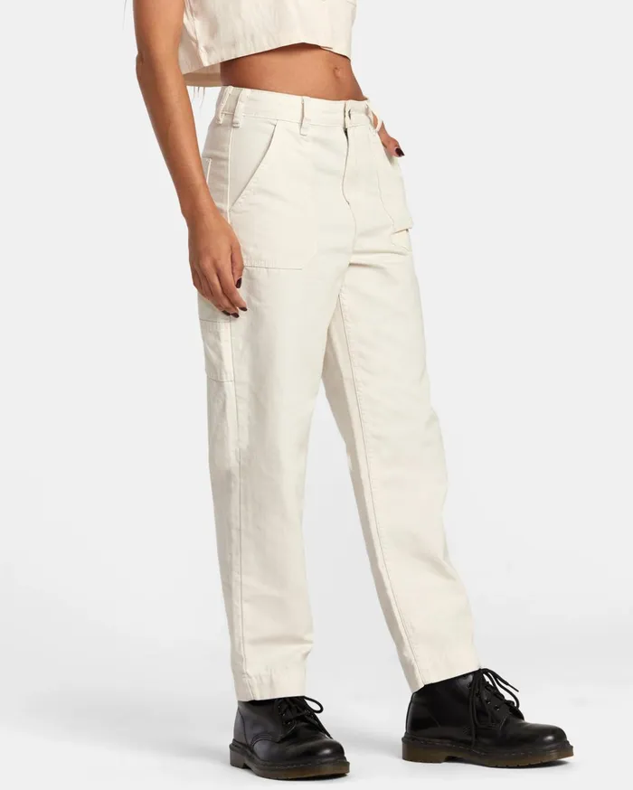 RVCA Pants Recession Workwear Pant Latte 8211 Women