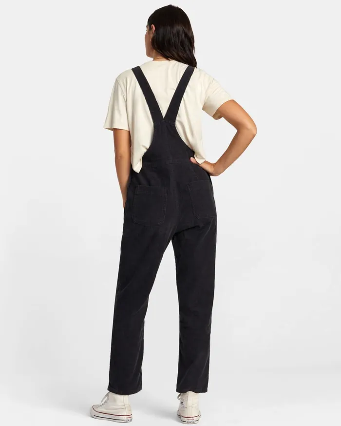 RVCA Pants Succession Overall Corduroy Overalls Rvca Black 8211 Women