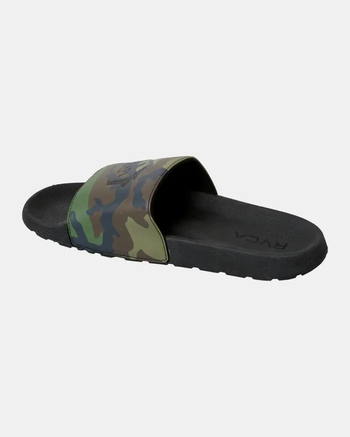RVCA Sandals Island Hex Slides Black 8211 Men