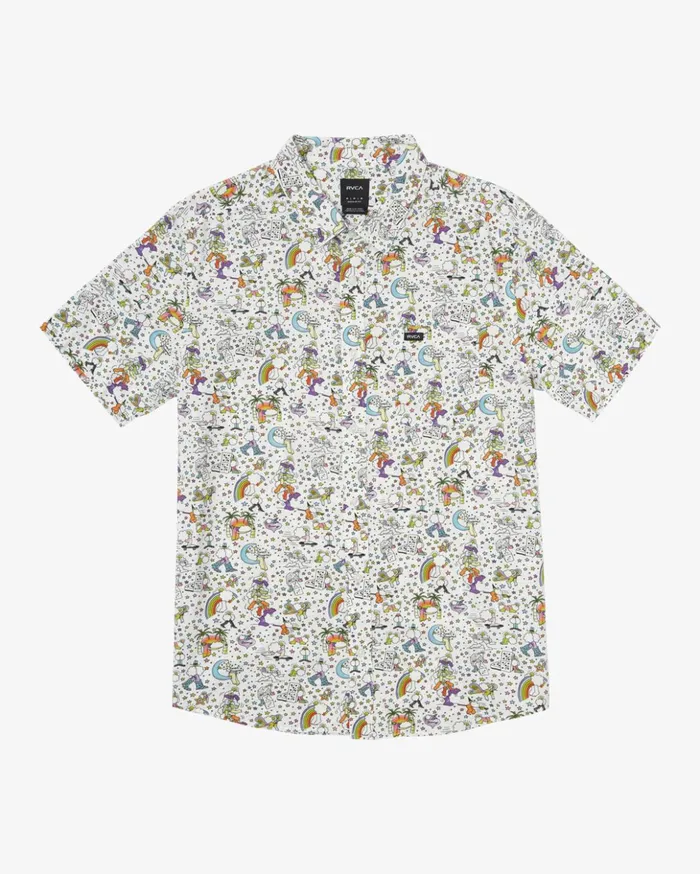 RVCA Shirts Flannels Jesse Lortz Short Sleeve Shirt White 8211 Men