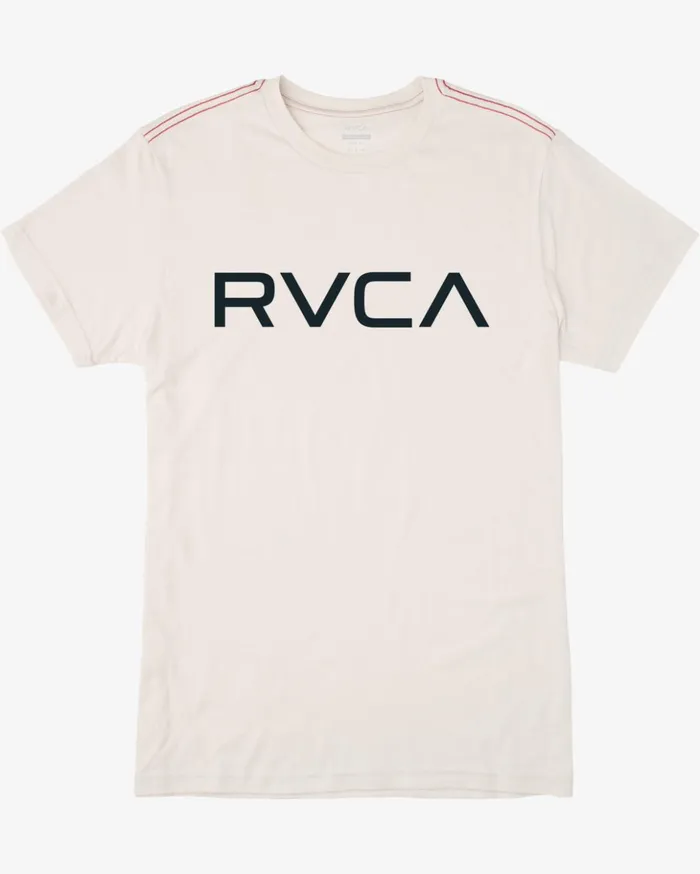 RVCA Short Sleeves Big RVCA Tee Antique White 8211 Men