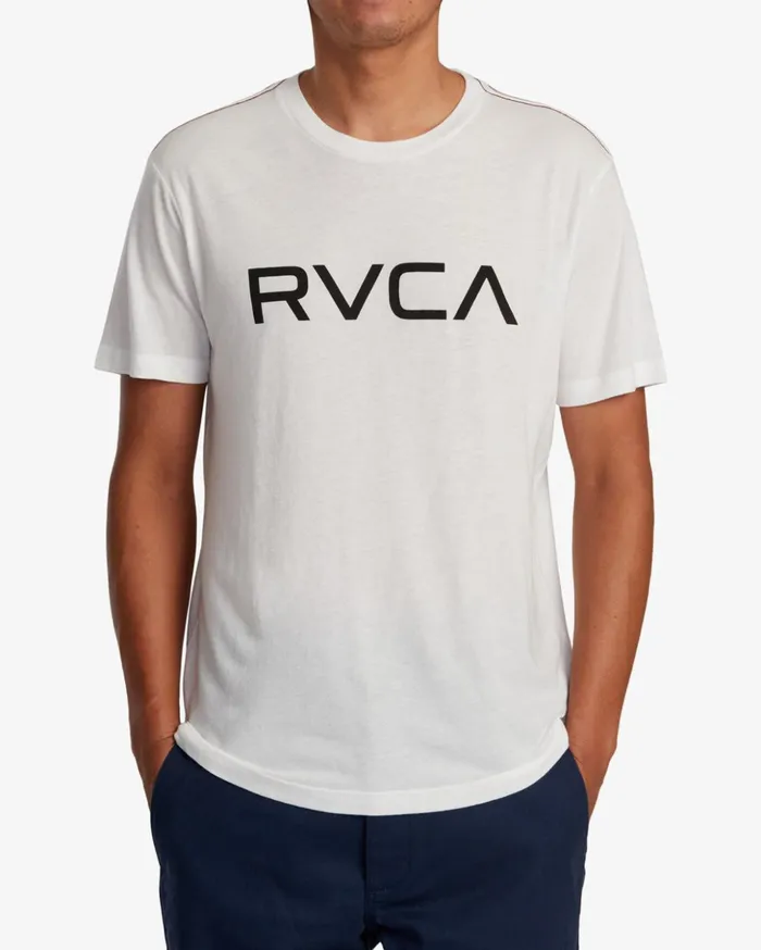 RVCA Short Sleeves Big RVCA Tee Antique White 8211 Men