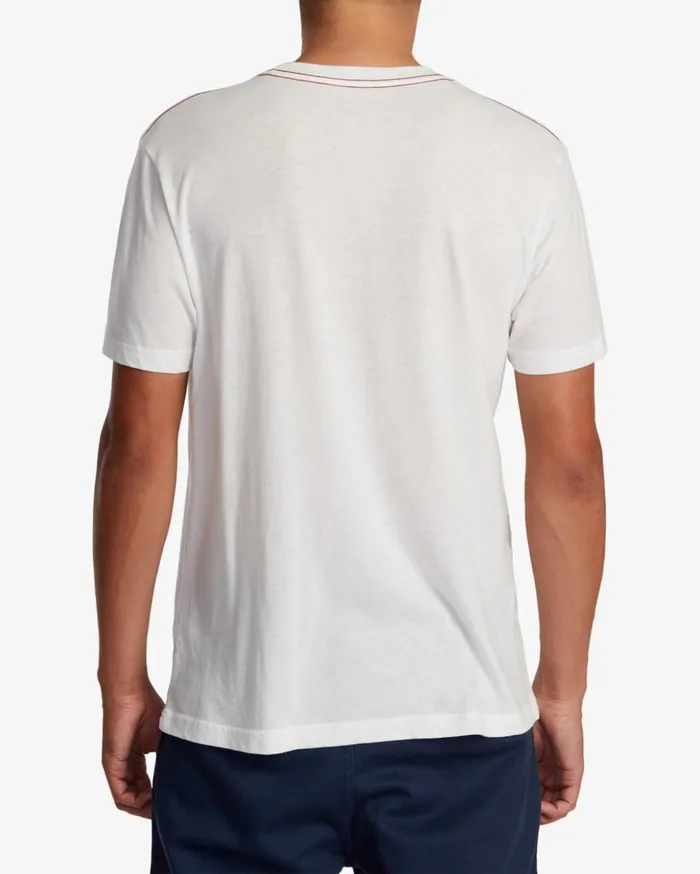 RVCA Short Sleeves Big RVCA Tee Antique White 8211 Men