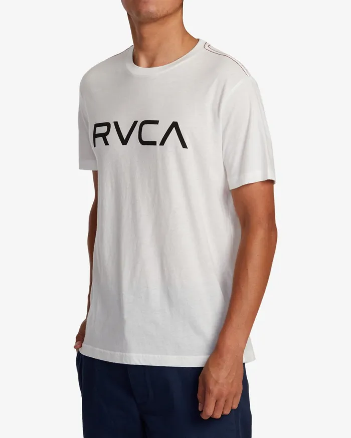 RVCA Short Sleeves Big RVCA Tee Antique White 8211 Men