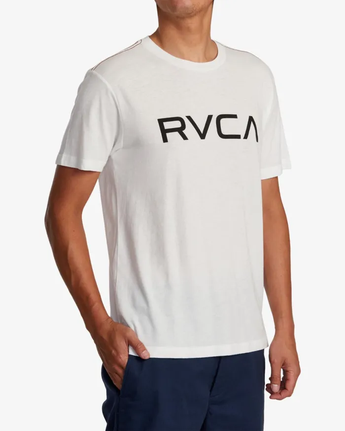 RVCA Short Sleeves Big RVCA Tee Antique White 8211 Men