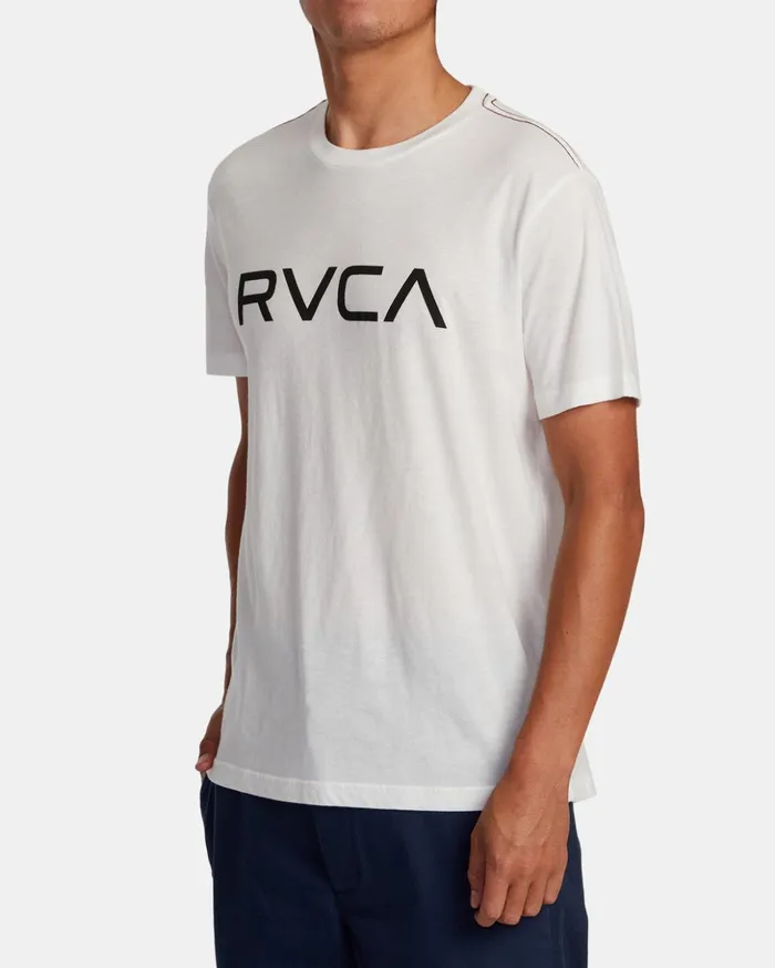 RVCA Short Sleeves Big RVCA Tee Antique White 8211 Men