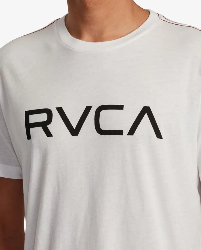 RVCA Short Sleeves Big RVCA Tee Antique White 8211 Men