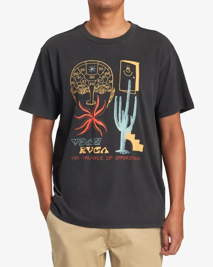 RVCA Short Sleeves Dreamscape Tee Black 8211 Men