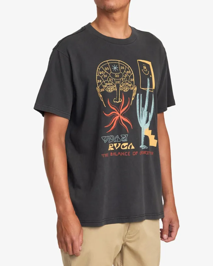 RVCA Short Sleeves Dreamscape Tee Black 8211 Men