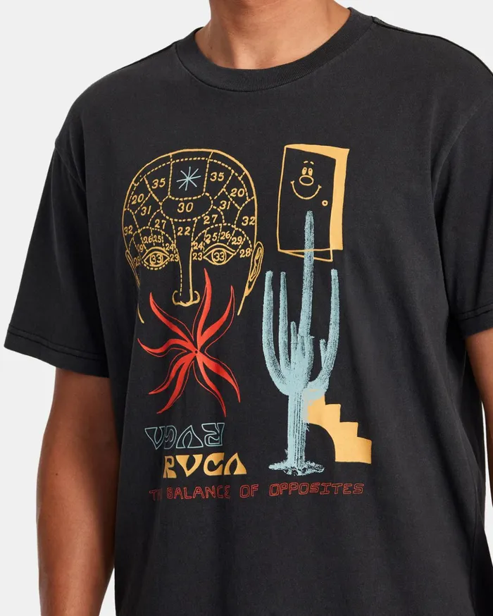 RVCA Short Sleeves Dreamscape Tee Black 8211 Men
