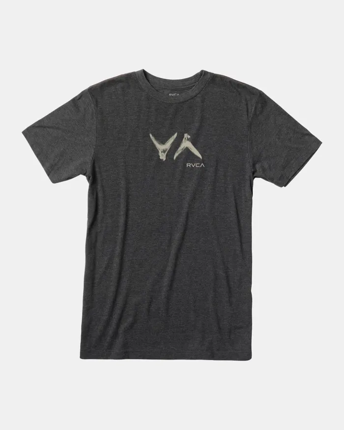 RVCA Short Sleeves Hawaii Fins Tee Black 8211 Men