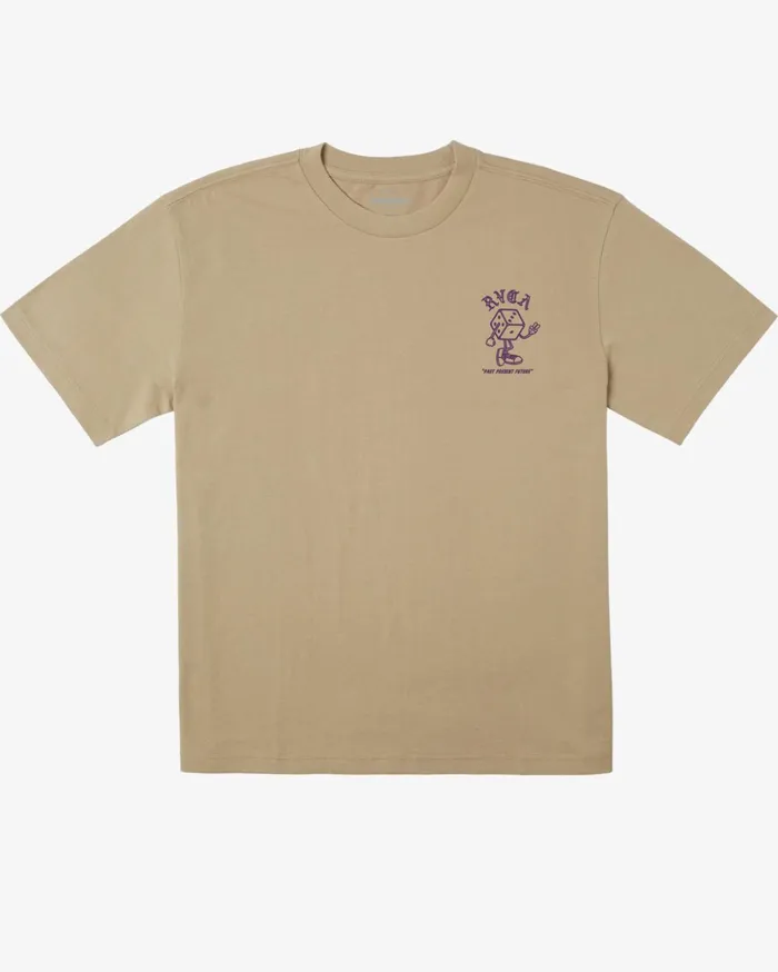 RVCA Short Sleeves Pair O Dice TShirt Khaki 8211 Men