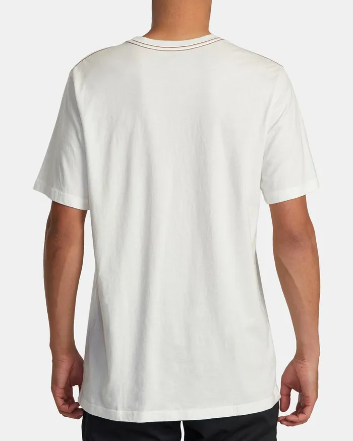 RVCA Short Sleeves Radio Fauna Tee Antique White 8211 Men