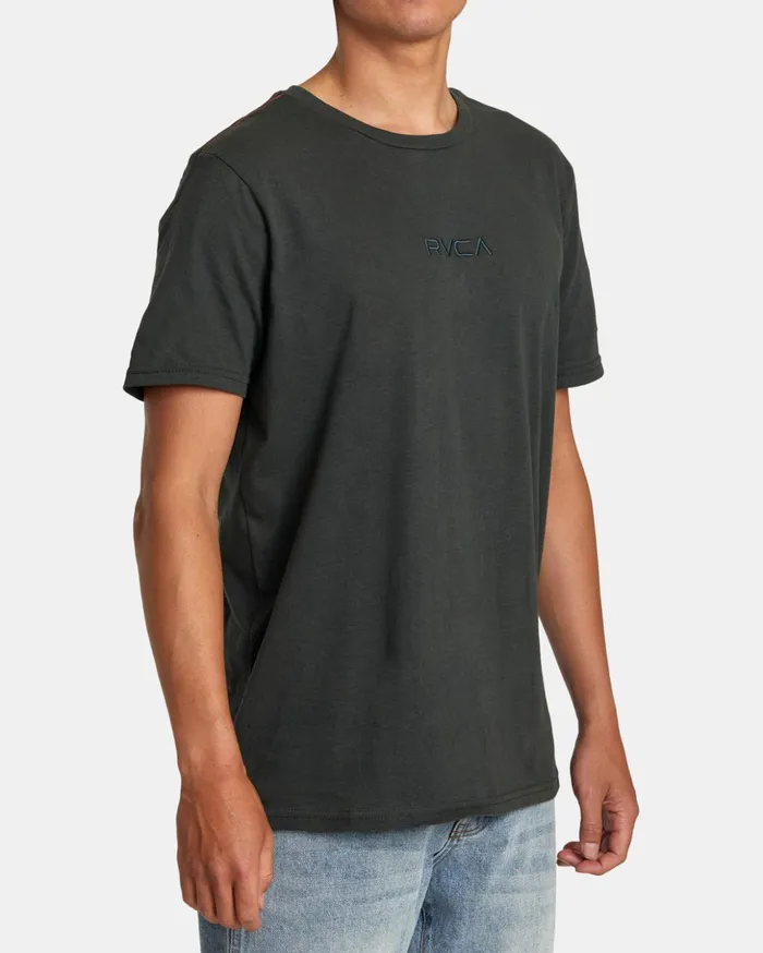 RVCA Short Sleeves Small RVCA Tee Pirate Black 8211 Men