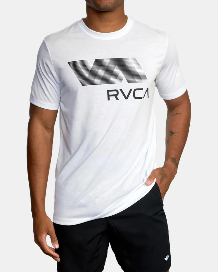 RVCA Short Sleeves VA RVCA Blur Tee White 8211 Men