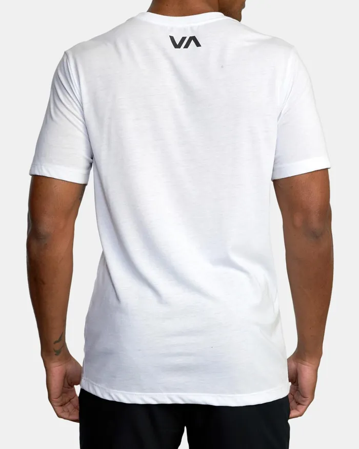 RVCA Short Sleeves VA RVCA Blur Tee White 8211 Men