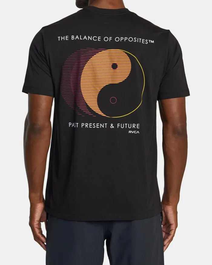 RVCA Short Sleeves Yin Yang Pin TShirt Black 8211 Men