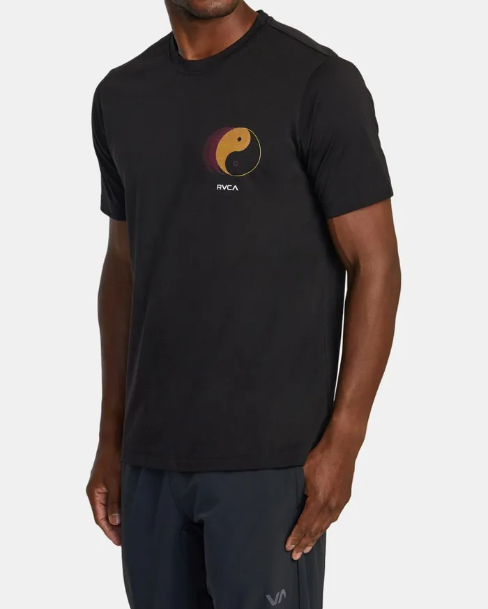 RVCA Short Sleeves Yin Yang Pin TShirt Black 8211 Men