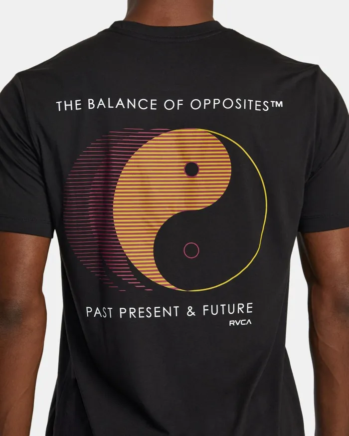 RVCA Short Sleeves Yin Yang Pin TShirt Black 8211 Men