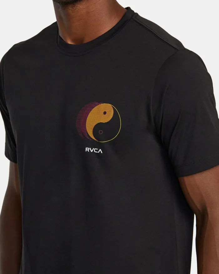 RVCA Short Sleeves Yin Yang Pin TShirt Black 8211 Men