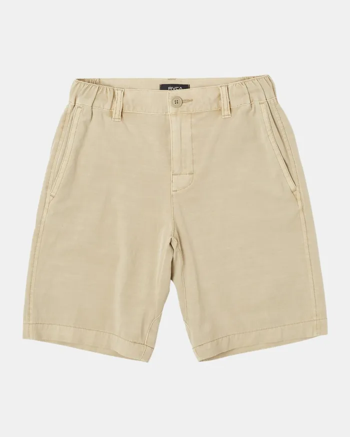 RVCA Shorts Boy039s All Time Coastal Rinsed 17034 Hybrid Boardshorts Khaki 8211 Boys RVCA Shorts Boy039s All Time Coastal Rinsed 17034 Hybrid Boardshorts Khaki 8211 Boys