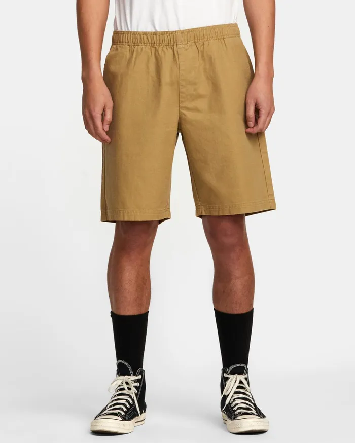 RVCA Shorts Hybrids HiGrade Elastic Waist 20034 Shorts Khaki 8211 Men