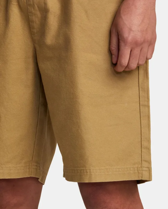 RVCA Shorts Hybrids HiGrade Elastic Waist 20034 Shorts Khaki 8211 Men