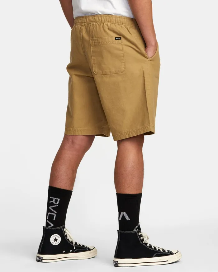 RVCA Shorts Hybrids HiGrade Elastic Waist 20034 Shorts Khaki 8211 Men