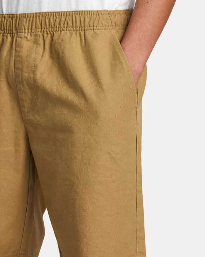 RVCA Shorts Hybrids HiGrade Elastic Waist 20034 Shorts Khaki 8211 Men