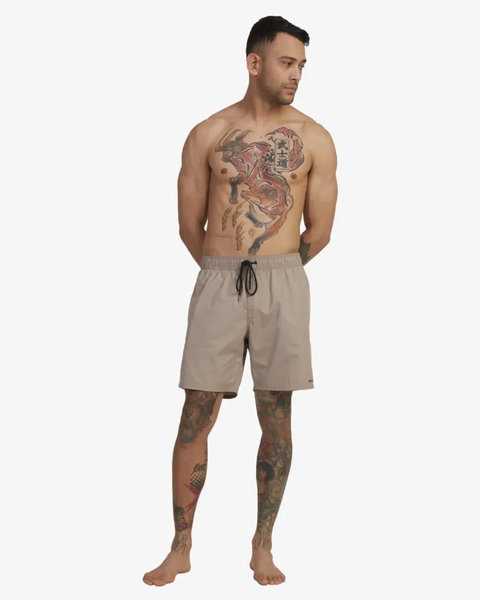 RVCA Shorts Hybrids Opposites Elastic Waist Hybrid Amphibian Shorts Timber 8211 Men RVCA Shorts Hybrids Opposites Elastic Waist Hybrid Amphibian Shorts Timber 8211 Men