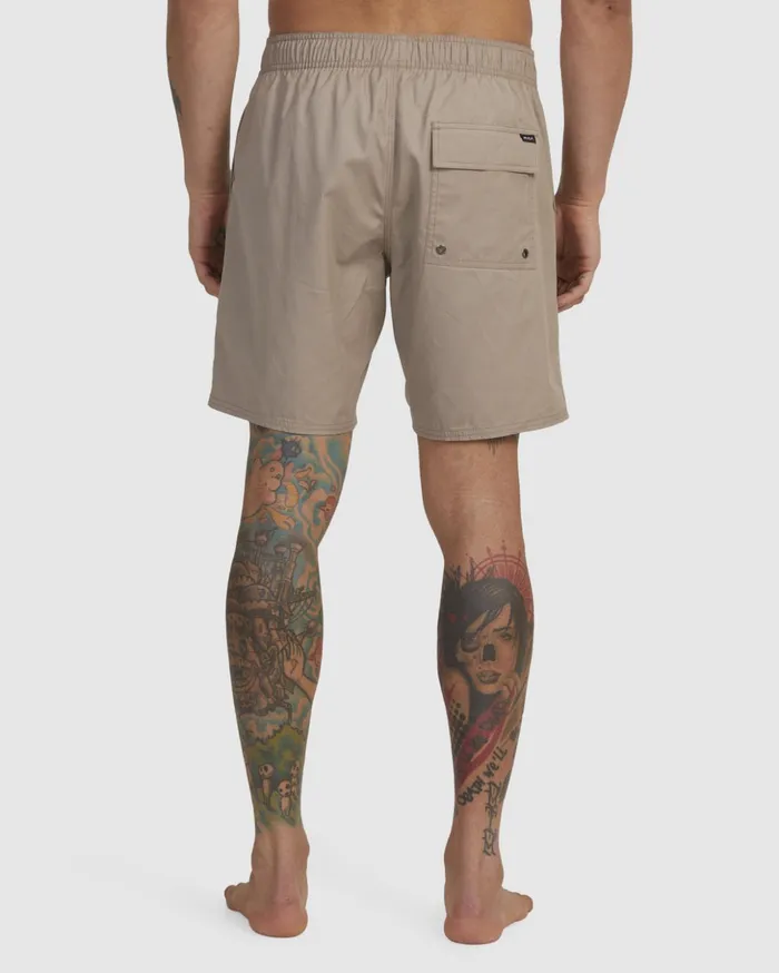 RVCA Shorts Hybrids Opposites Elastic Waist Hybrid Amphibian Shorts Timber 8211 Men RVCA Shorts Hybrids Opposites Elastic Waist Hybrid Amphibian Shorts Timber 8211 Men
