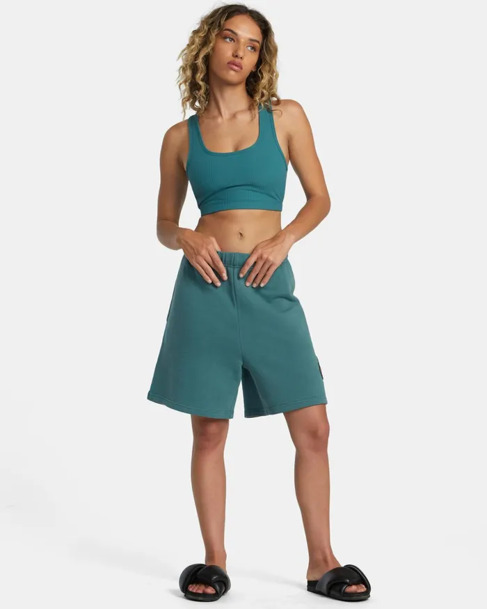 RVCA Shorts Hybrids Rose Machado Baggy Oversized Sweat Shorts Teal 8211 MenWomen RVCA Shorts Hybrids Rose Machado Baggy Oversized Sweat Shorts Teal 8211 MenWomen