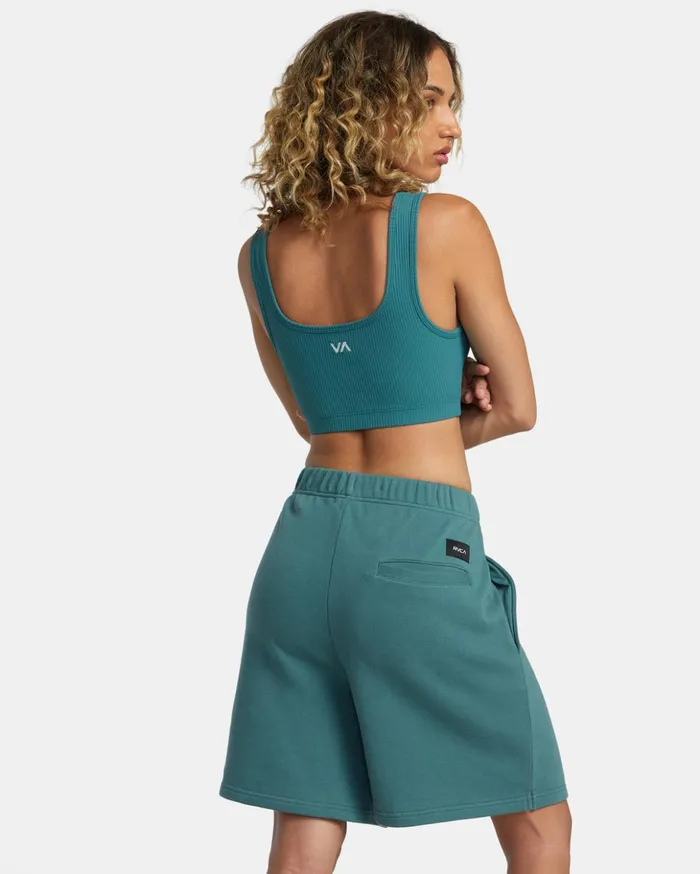 RVCA Shorts Hybrids Rose Machado Baggy Oversized Sweat Shorts Teal 8211 MenWomen RVCA Shorts Hybrids Rose Machado Baggy Oversized Sweat Shorts Teal 8211 MenWomen