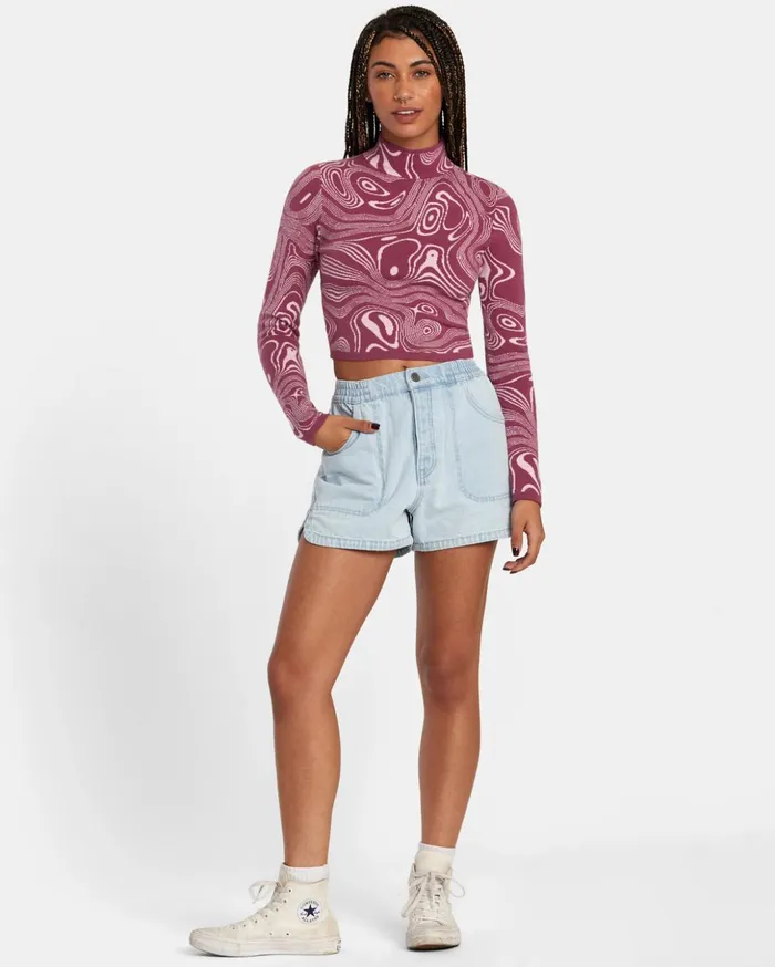 RVCA Shorts Skirts Venice Denim Shorts Bleach Wash 8211 Women