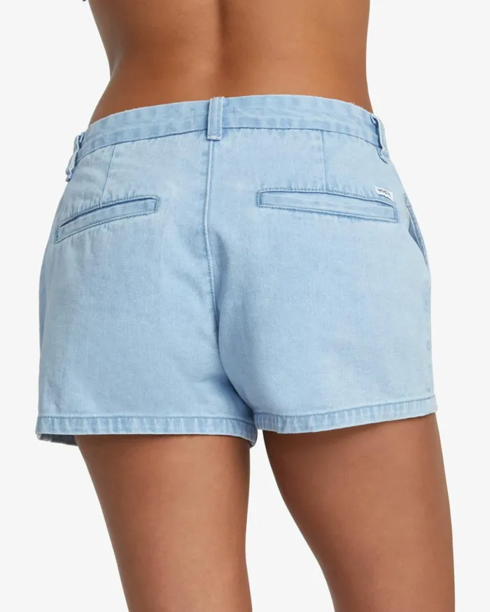 RVCA Shorts Skirts Weekend Denim Shorts Light Vintage Wash 8211 Women