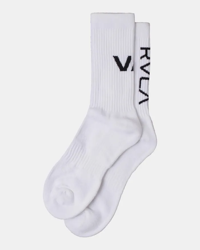 RVCA Socks 2 Pack Sport Vent Cushion Crew Socks White 8211 Men
