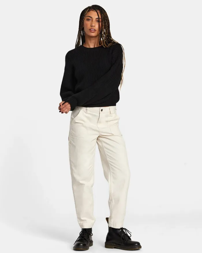 RVCA Sweaters Dip In Pullover Sweater Rvca Black 8211 Women