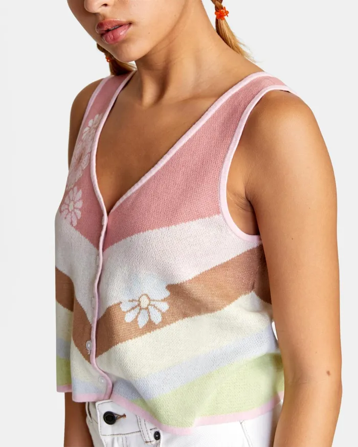 RVCA Sweaters The Trouble Tank Top Multi 8211 Women