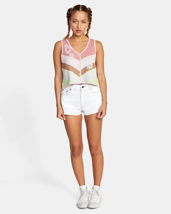 RVCA Sweaters The Trouble Tank Top Multi 8211 Women