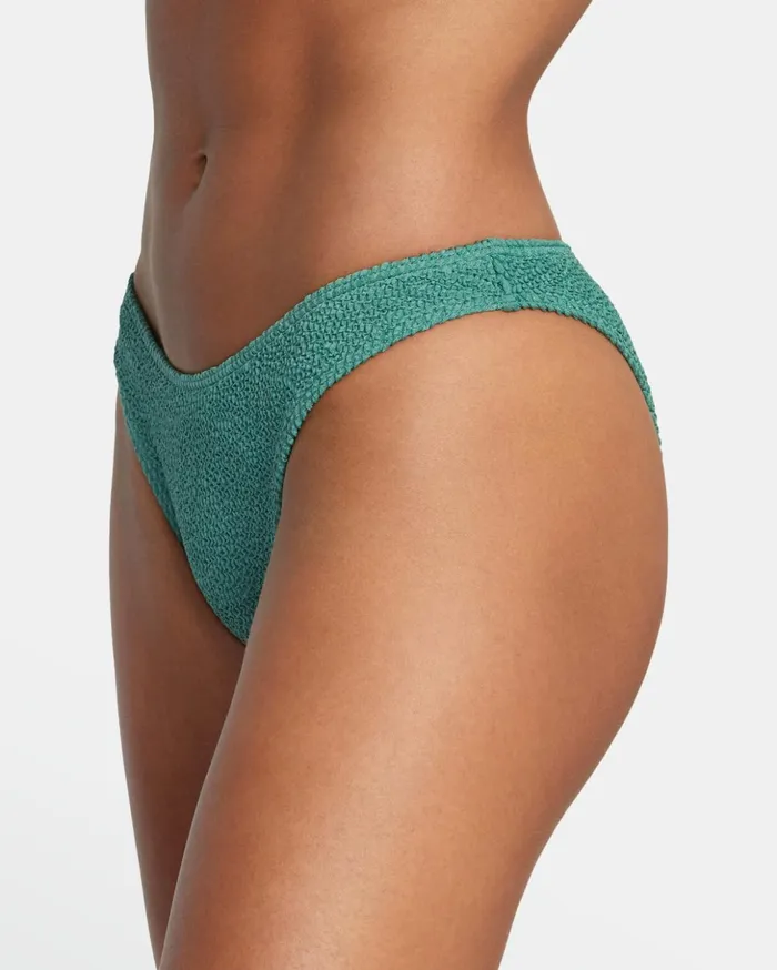 RVCA Swim New Arrivals Grooves French Bikini Bottoms Dusky Green 8211 Women