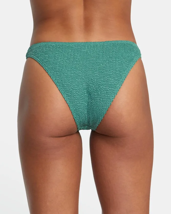 RVCA Swim New Arrivals Grooves French Bikini Bottoms Dusky Green 8211 Women
