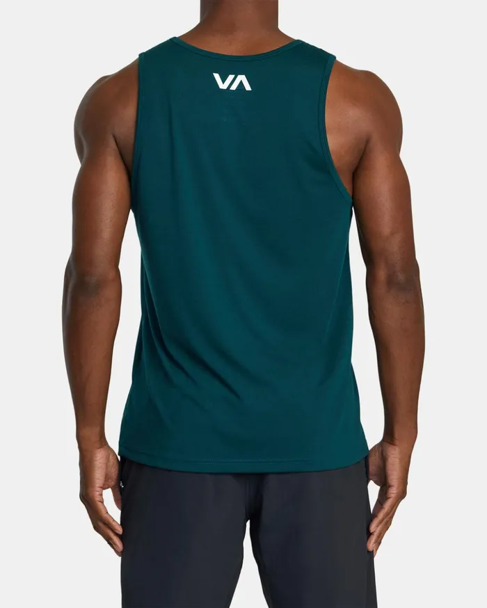 RVCA Tank Tops VA RVCA Blur Tank Top Deep Sea 8211 Men