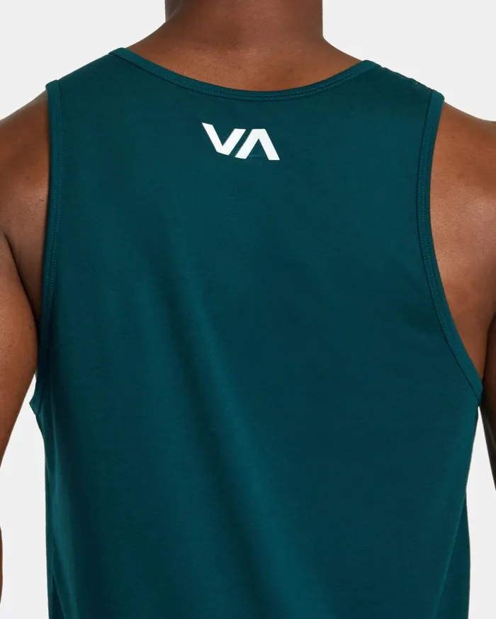 RVCA Tank Tops VA RVCA Blur Tank Top Deep Sea 8211 Men