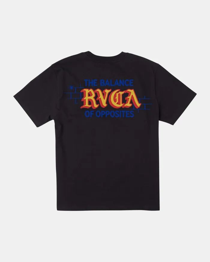 RVCA Tees Tanks Boy039s Del Toro TShirt Black 8211 Boys