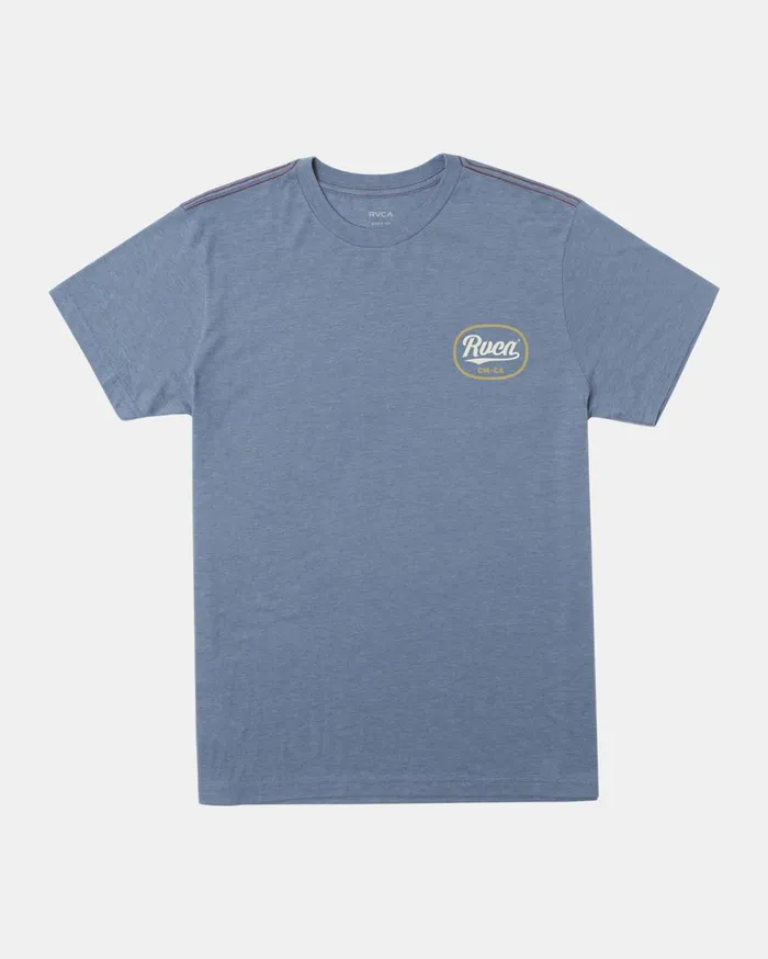 RVCA Tees Tanks Boy039s Pantero TShirt Industrial Blue 8211 Boys