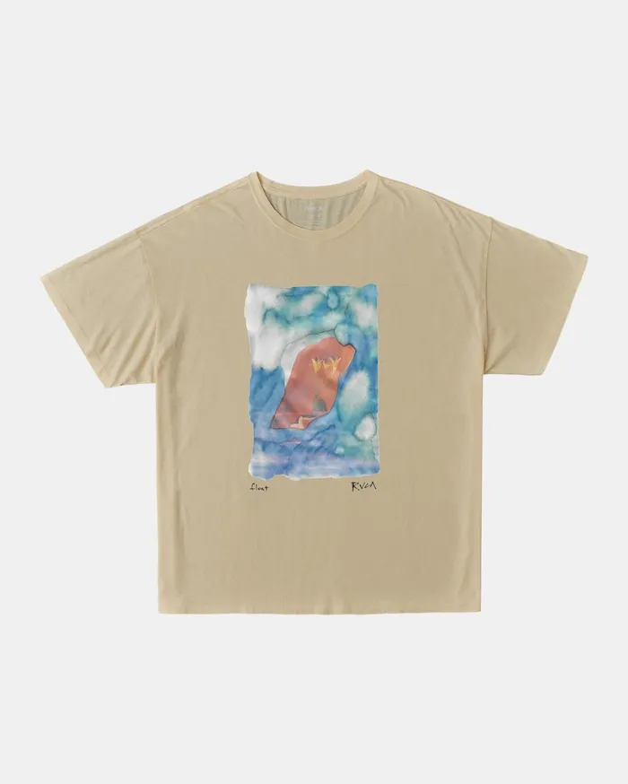 RVCA Tees Tanks Colin Sussingham Float Tee Cream 8211 Women