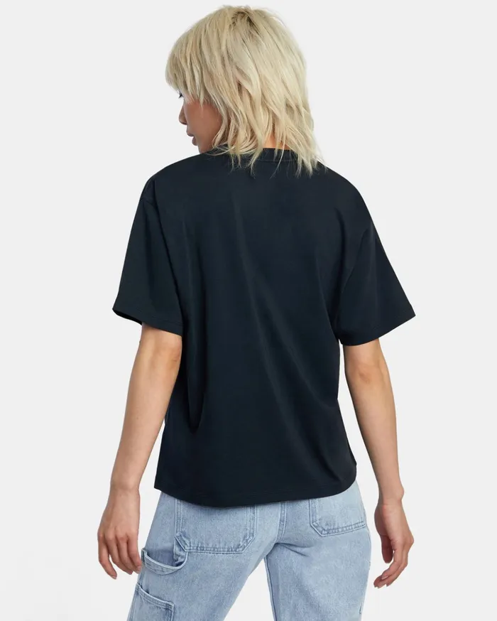 RVCA Tees Tanks Jesse Brown Shapes Anyday Tee Rvca Black 8211 Women