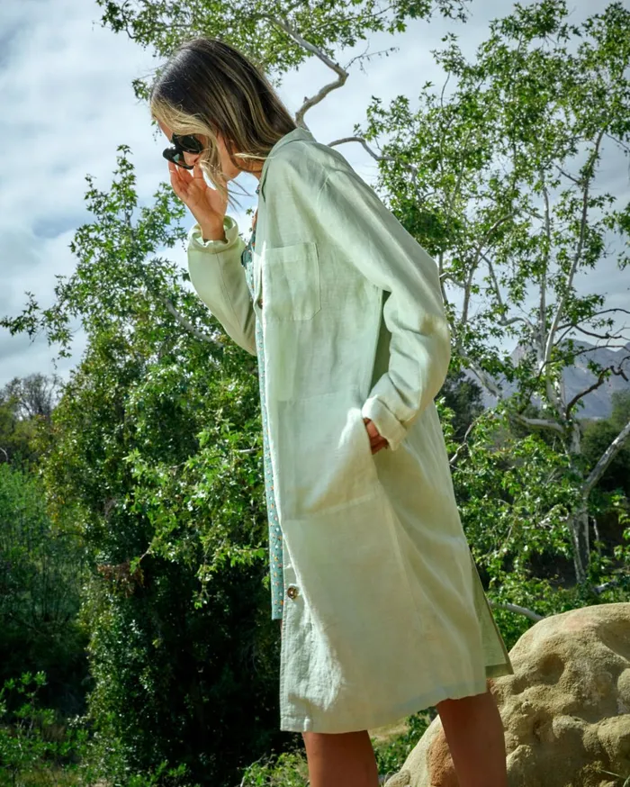 RVCA Tops Balmy Oversized Blazer Light Green 8211 Women