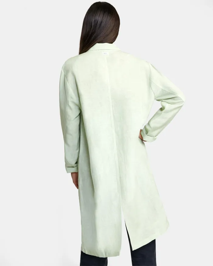 RVCA Tops Balmy Oversized Blazer Light Green 8211 Women
